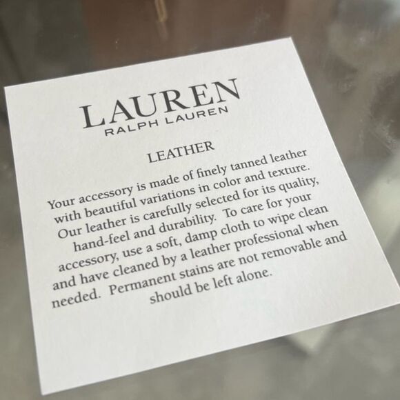 Lauren Ralph Lauren Black Smooth Leather Medium Andie Drawstring Bag, New w/Tag - Picture 11 of 15